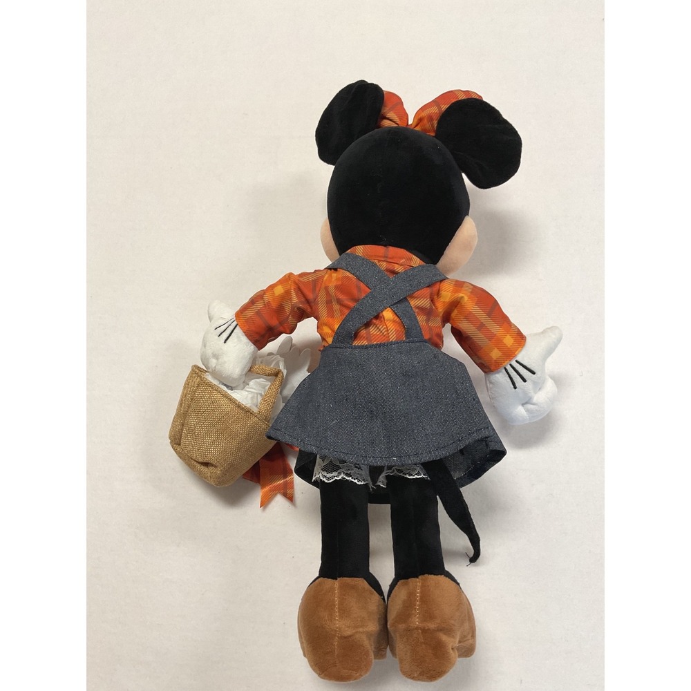 Disney Minnie Mouse Fall Harvest Porch Greeter Plush 22 Inch Thanksgiving Decor - Picture 2 of 3